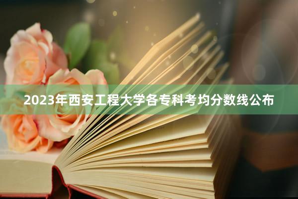 2023年西安工程大学各专科考均分数线公布